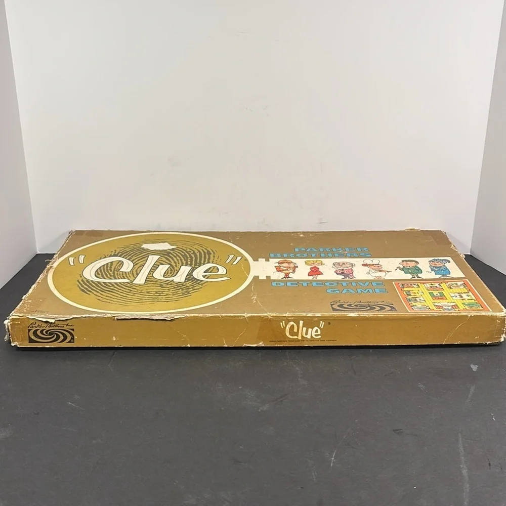 Vintage 1963 Clue Board Game by Parker Brothers – Detective Game